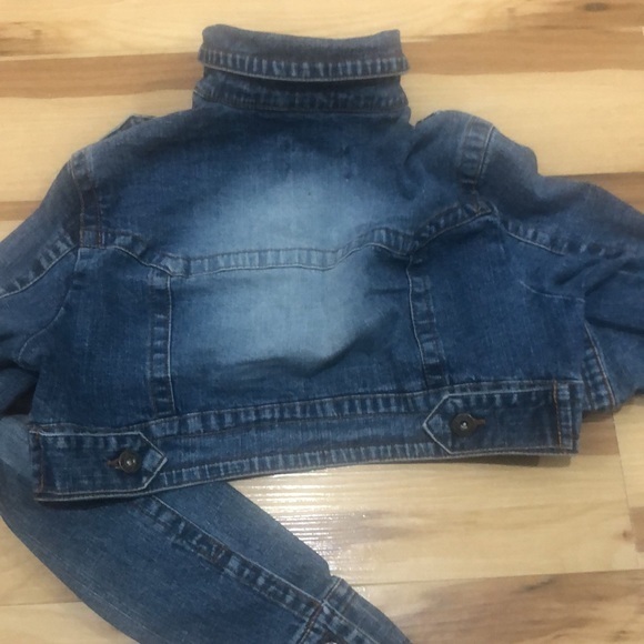 Paris Blues Y2K Crop Denim Jacket M - Picture 2 of 4